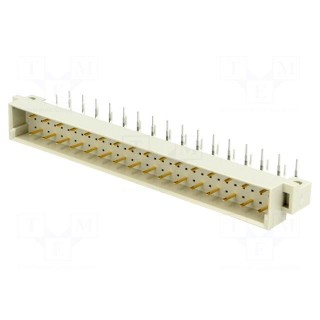 Socket | DIN 41612 | type C | male | PIN: 32 | THT | angled 90° | 2A