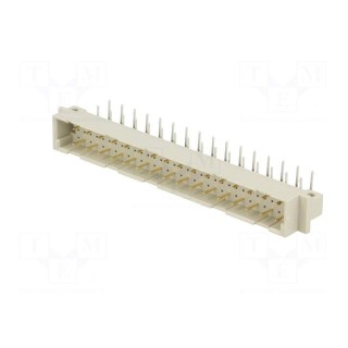 Socket | DIN 41612 | type C | male | PIN: 32 | THT | angled 90° | 3A | 3mm