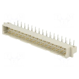 Socket | DIN 41612 | type C | male | PIN: 32 | THT | angled 90° | 3A | 3mm