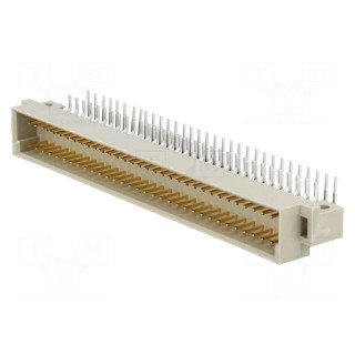 Socket | DIN 41612 | type C | male | PIN: 64 | a+c | THT | angled 90° | 2A