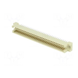 Socket | DIN 41612 | type C | male | PIN: 64 | a+c | THT | straight | L4mm