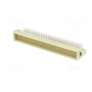 Socket | DIN 41612 | type C | male | PIN: 96 | a+b+c | THT | angled 90°