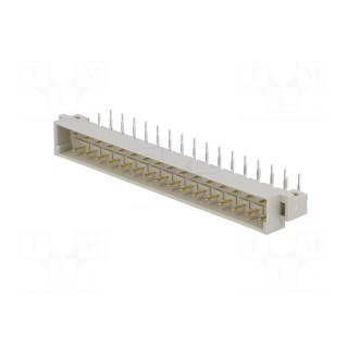 Socket | DIN 41612 | type D | male | PIN: 32 | a+c | THT | angled 90° | 6A