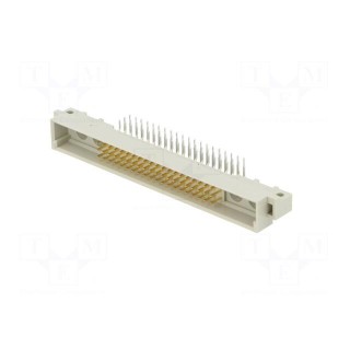 Socket | DIN 41612 | type M | male | PIN: 64(60+4) | THT | angled 90°