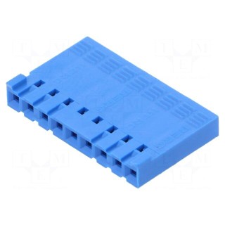 Plug | wire-board | female | PIN: 9 | w/o contacts | 2.54mm | for cable