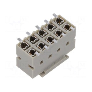 Socket | PCB to PCB | female | PIN: 10 | 2.54mm | SMT | Dubox® | Layout: 2x5