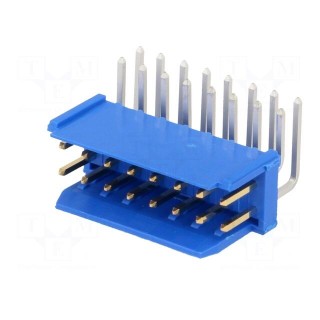 Socket | wire-board | male | PIN: 16 | 2.54mm | THT | Dubox® | 3A | FCI