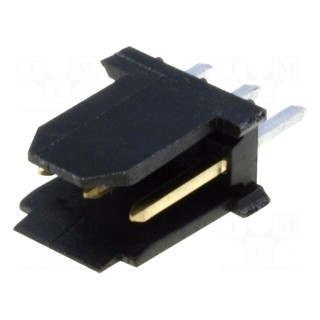 Socket | wire-board | male | PIN: 3 | 2.54mm | THT | DUBOX | 3A | gold-plated