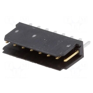 Socket | wire-board | male | PIN: 8 | 2.54mm | THT | DUBOX | 3A | gold-plated