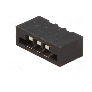 Connector: FFC/FPC | straight | PIN: 3 | Non-ZIF | THT | tinned | 20mΩ