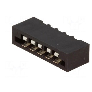 Connector: FFC (FPC) | straight | PIN: 5 | NON-ZIF | THT | tinned | 20mΩ