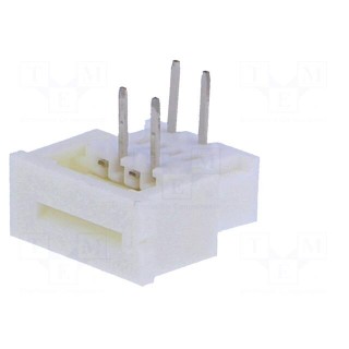 Connector: FFC/FPC | angled 90° | PIN: 4 | top contacts,ZIF | THT | 200V