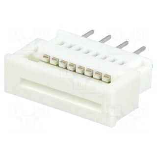 Connector: FFC (FPC) | straight | PIN: 8 | ZIF | THT | 200V | 1A | tinned