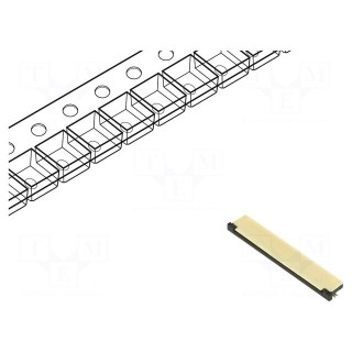 Connector: FFC/FPC | horizontal | PIN: 50 | top contacts,ZIF | SMT | OPU
