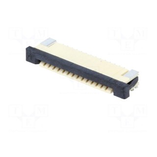 Connector: FFC (FPC) | horizontal | PIN: 14 | ZIF | SMT | tinned | 30mΩ
