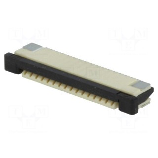Connector: FFC (FPC) | horizontal | PIN: 16 | ZIF,bottom contacts