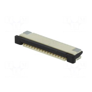 Connector: FFC (FPC) | horizontal | PIN: 16 | ZIF,bottom contacts