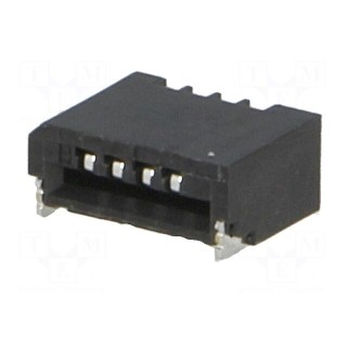 Connector: FFC (FPC) | horizontal | PIN: 4 | NON-ZIF | SMT | 0.5A | 1mm