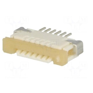 Connector: FFC (FPC) | horizontal | PIN: 6 | ZIF,top contacts | SMT | 1A