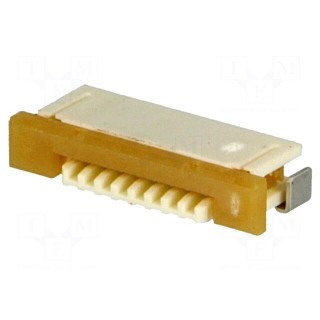 Connector: FFC/FPC | horizontal | PIN: 8 | bottom contacts,ZIF | SMT