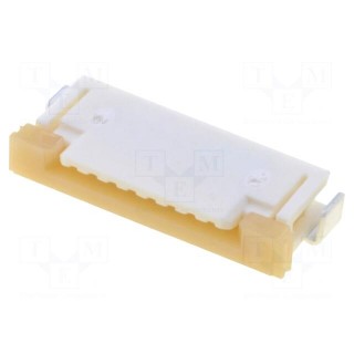 Connector: FFC/FPC | horizontal | PIN: 8 | top contacts,ZIF | SMT | 50V