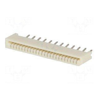 Connector: FFC/FPC | straight | PIN: 24 | Non-ZIF | THT | Easy-On | 50V