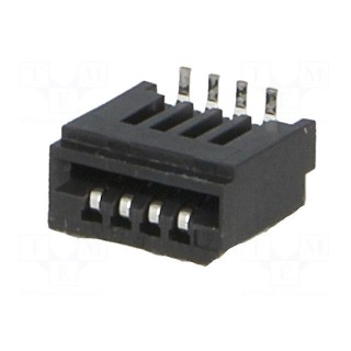 Connector: FFC/FPC | vertical | PIN: 4 | Non-ZIF | SMT | 0.5A | -25÷85°C
