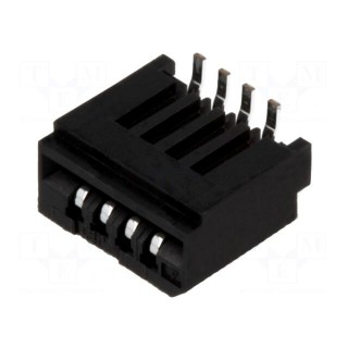 Connector: FFC (FPC) | vertical | PIN: 4 | NON-ZIF | SMT | 0.5A | -25÷85°C