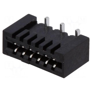 Connector: FFC (FPC) | vertical | PIN: 6 | NON-ZIF | SMT | tinned | 20mΩ