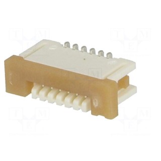Connector: FFC (FPC) | vertical | PIN: 6 | ZIF | SMT | 1A | tinned | 1mm