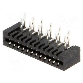 Connector: FFC (FPC) | angled 90° | PIN: 12 | NON-ZIF | THT | tinned