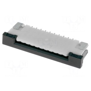 Connector: FFC/FPC | horizontal | PIN: 10 | top contacts,ZIF | SMT