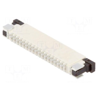 Connector: FFC/FPC | horizontal | PIN: 18 | ZIF | SMT | 50V | 0.4A | tinned