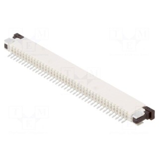 Connector: FFC/FPC | horizontal | PIN: 40 | ZIF | SMT | 50V | 0.4A | tinned