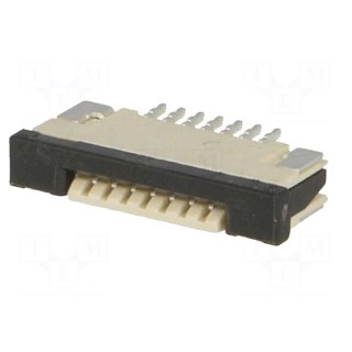 Connector: FFC/FPC | horizontal | PIN: 7 | top contacts,ZIF | SMT | 0.5A