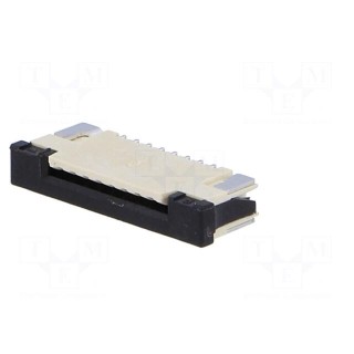 Connector: FFC/FPC | horizontal | PIN: 8 | top contacts,ZIF | SMT | 0.5A