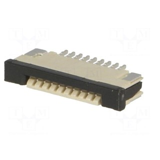 Connector: FFC/FPC | horizontal | PIN: 9 | top contacts,ZIF | SMT | 0.5A