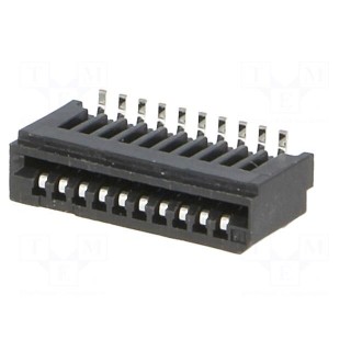 Connector: FFC/FPC | vertical | PIN: 10 | Non-ZIF | SMT | 0.5A | -25÷85°C