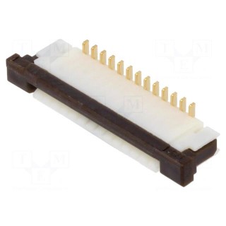 Connector: FFC/FPC | vertical | PIN: 13 | ZIF | SMT | 125V | 1A | gold flash