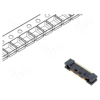 Connector: FFC/FPC | vertical | PIN: 30 | Non-ZIF | SMT | Easy-On | 50V