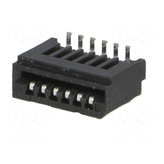 Connector: FFC (FPC) | vertical | PIN: 6 | NON-ZIF | SMT | 0.5A | -25÷85°C