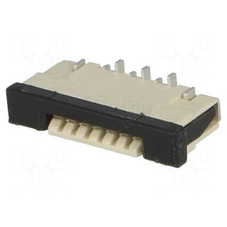 Connector: FFC (FPC) | vertical | PIN: 6 | ZIF | SMT | 0.5A | 30mΩ | 1mm | 50V