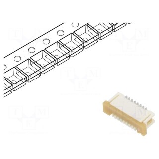 Connector: FFC/FPC | vertical | PIN: 8 | ZIF | SMT | Easy-On | 125V | 1A