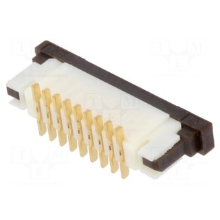 Connector: FFC/FPC | vertical | PIN: 9 | ZIF | SMT | 125V | 1A | gold flash