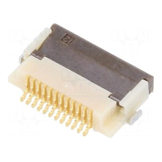 Connector: FFC/FPC | horizontal | PIN: 12 | bottom contacts,ZIF | SMT
