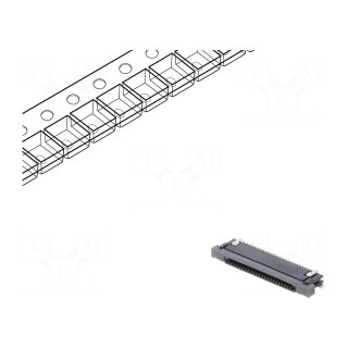 Connector: FFC (FPC) | horizontal | PIN: 24 | ZIF,bottom contacts