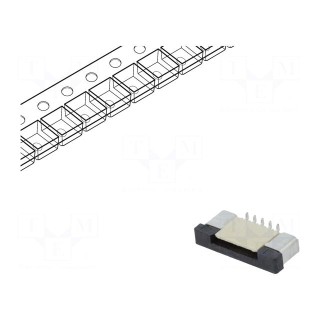 Connector: FFC (FPC) | vertical | PIN: 10 | ZIF | SMT | 500mA | tinned