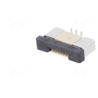 Connector: FFC (FPC) | vertical | PIN: 6 | ZIF | SMT | 500mA | tinned | 30mΩ
