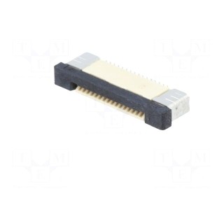 Connector: FFC (FPC) | horizontal | PIN: 16 | ZIF | SMT | 500mA | tinned