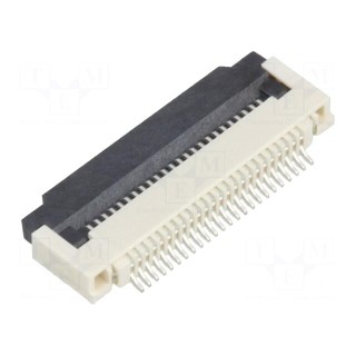 Connector: FFC/FPC | horizontal | PIN: 24 | ZIF | SMT | 50V | 0.4A | tinned